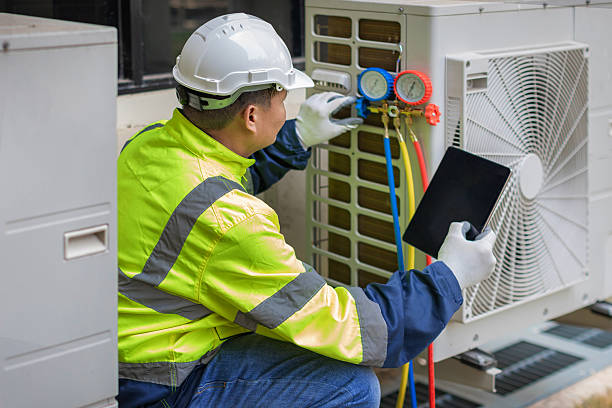 Professional Hvac technician working in Pine, CO